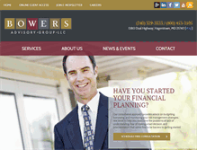 Tablet Screenshot of bowersadvisorygroup.com